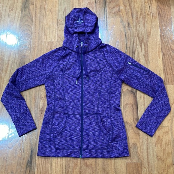 Athleta Tops - Athleta Medium Purple Hoodie Full Zip 2 Front & 1 Sleeve Pocket Thumb Holes